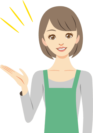 イラスト：受付の女性